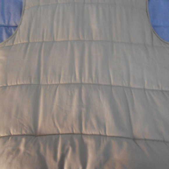 Bobby Jones Man's Large Beige Quilted Water Resistant Silk Jacket Vest - Picture 5 of 8